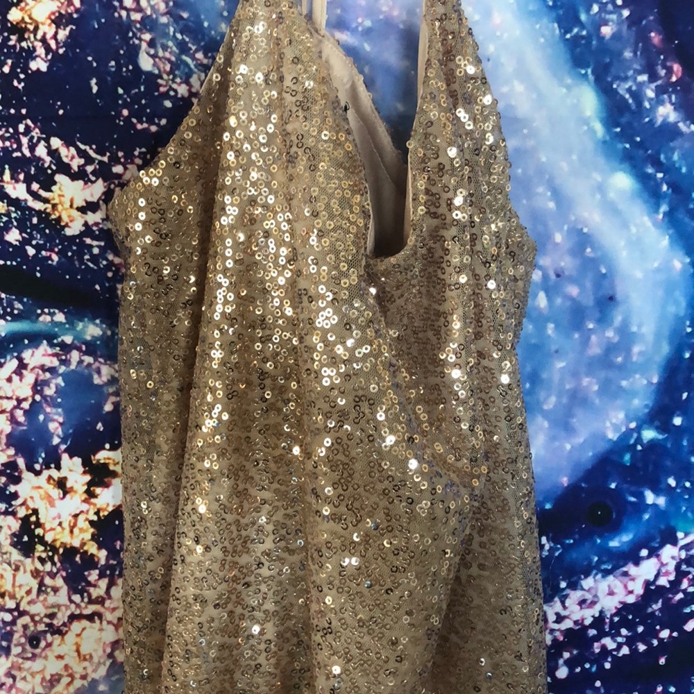 Sparkly gold dress